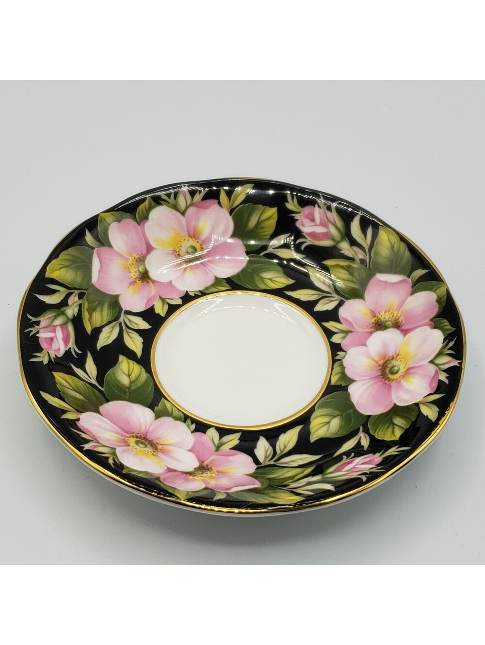 VTG Royal Albert Alberta Rose Saucer NEW Provincial Flowers England Replacement